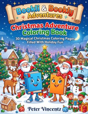 Bookly & Bookli Christmas Adventure Coloring Book