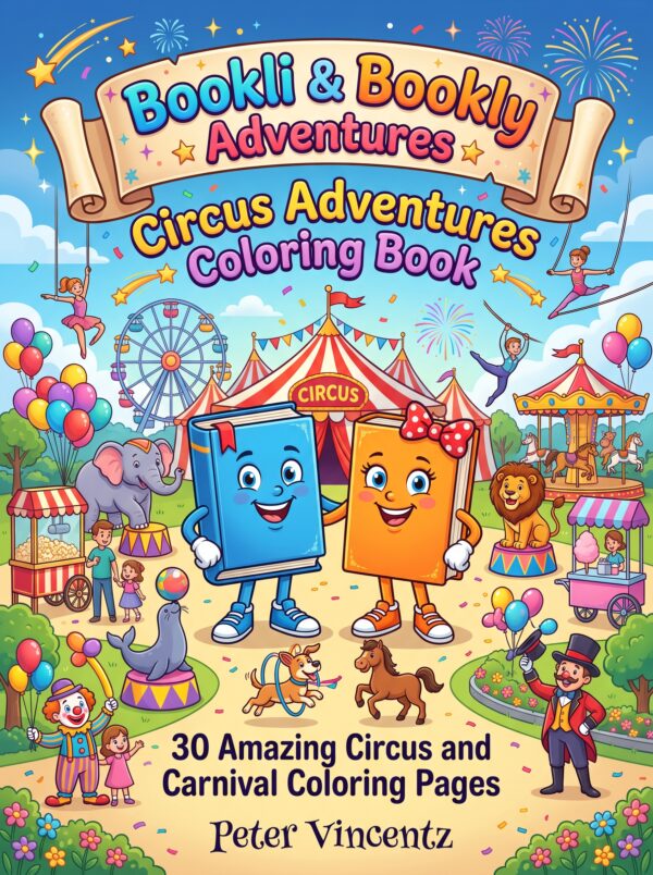 Bookly & Bookli Circus Adventures Coloring Book
